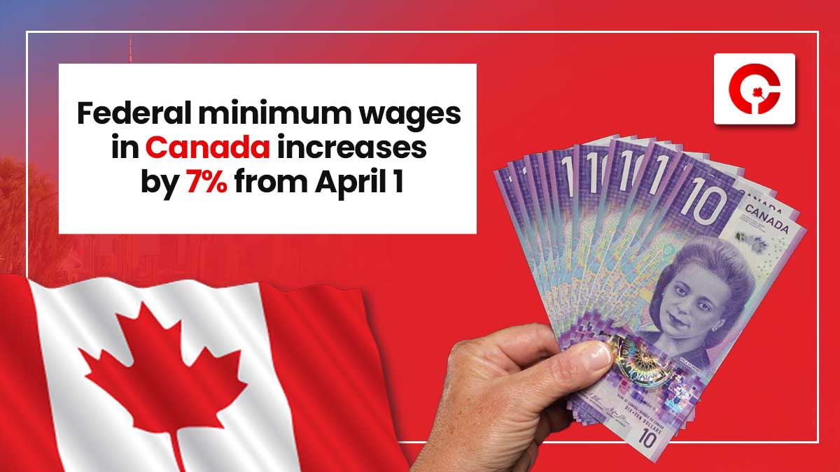 Federal Minimum Wage In Canada Increases By 7 From April 1st 2023