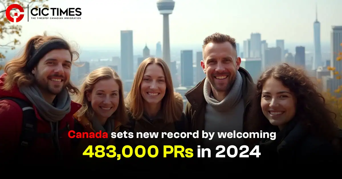 Canada Sets New Immigration Record with 483000 PRs in 2024